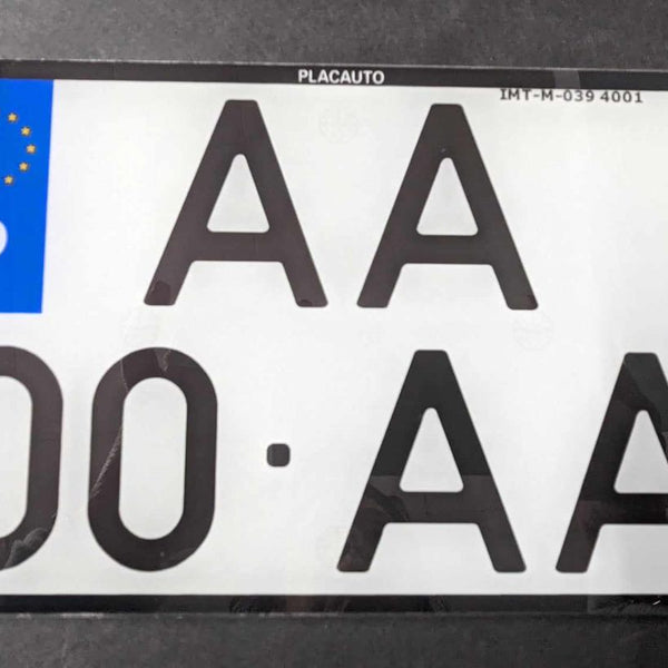 Matrícula Quadrada Acrílica (340x220mm) (1991 - 1997)