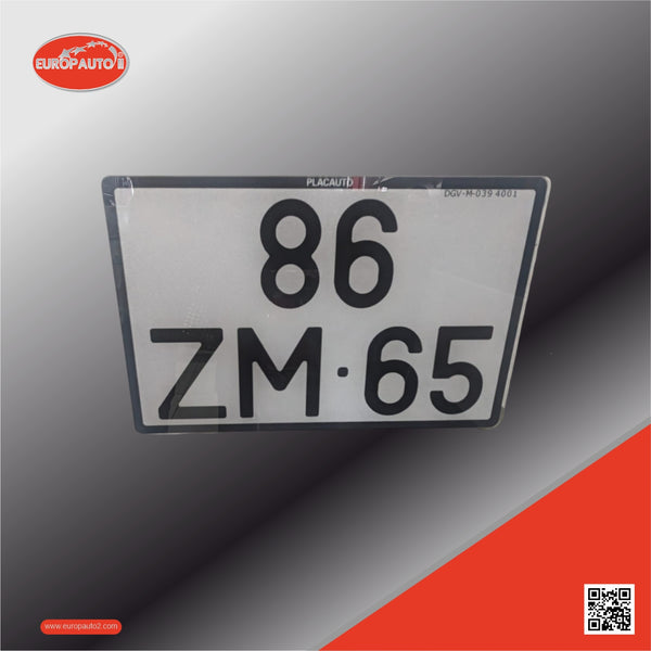 Matrícula de Moto Acrílica (220x140mm) (De 2005 a 2020)