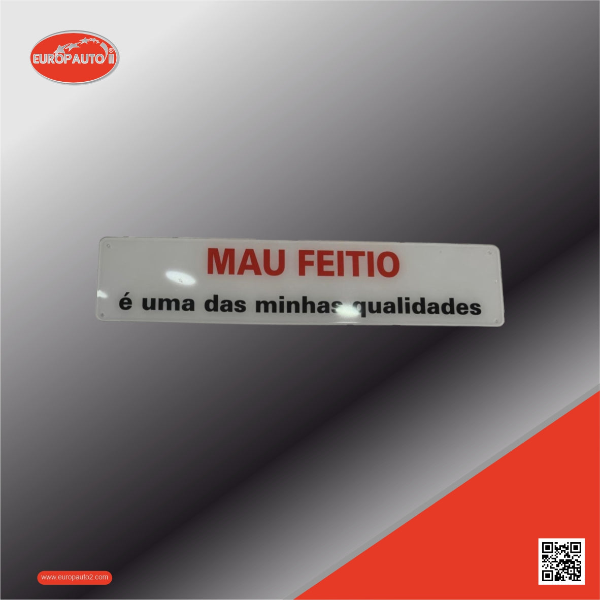 Matrícula Acrílica de Texto Livre (520x110mm)