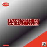 Matrícula Transporte de Animais Vivos (520x110mm)