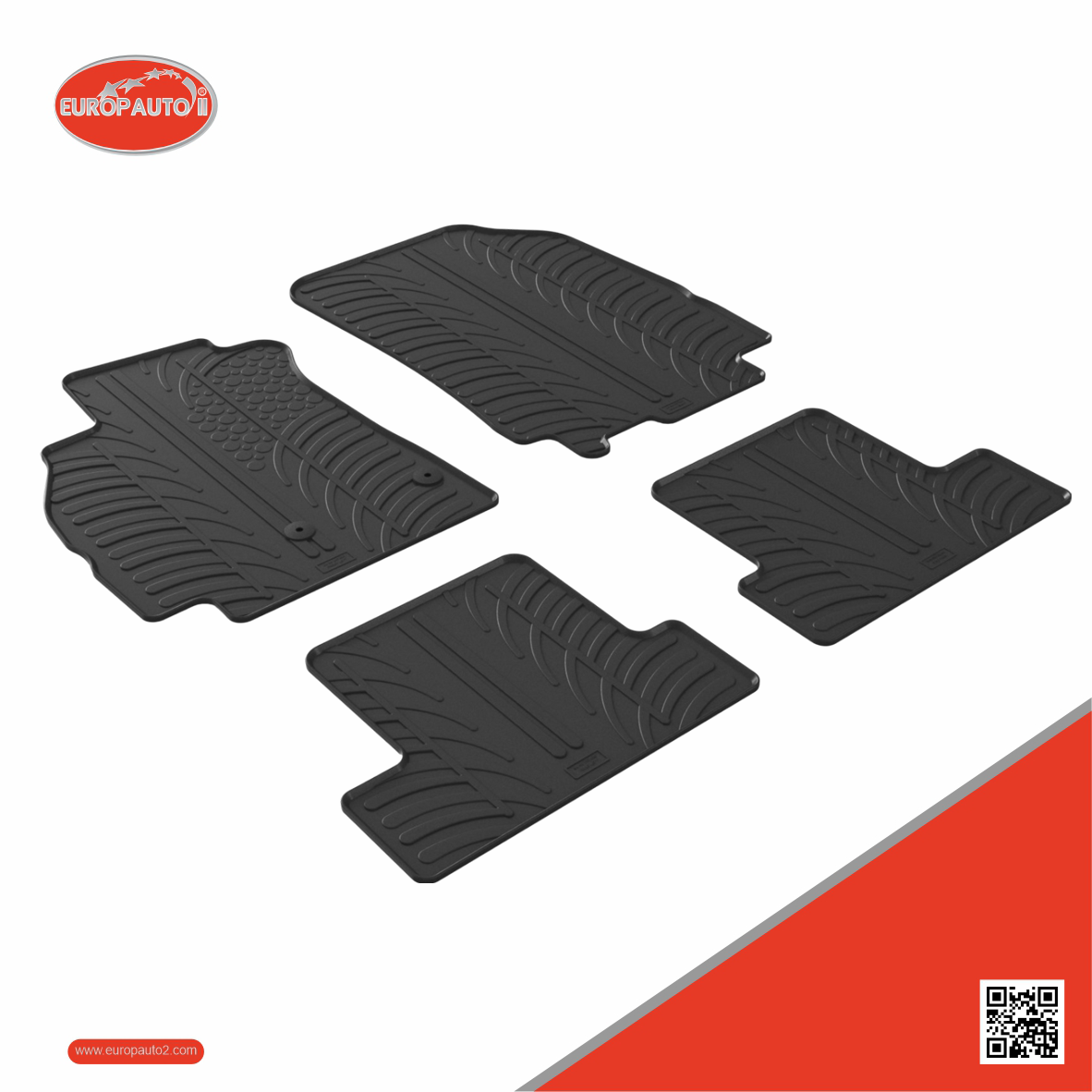 Tapetes de Borracha Renault Megane III Coupé 3 Portas 2008-2016