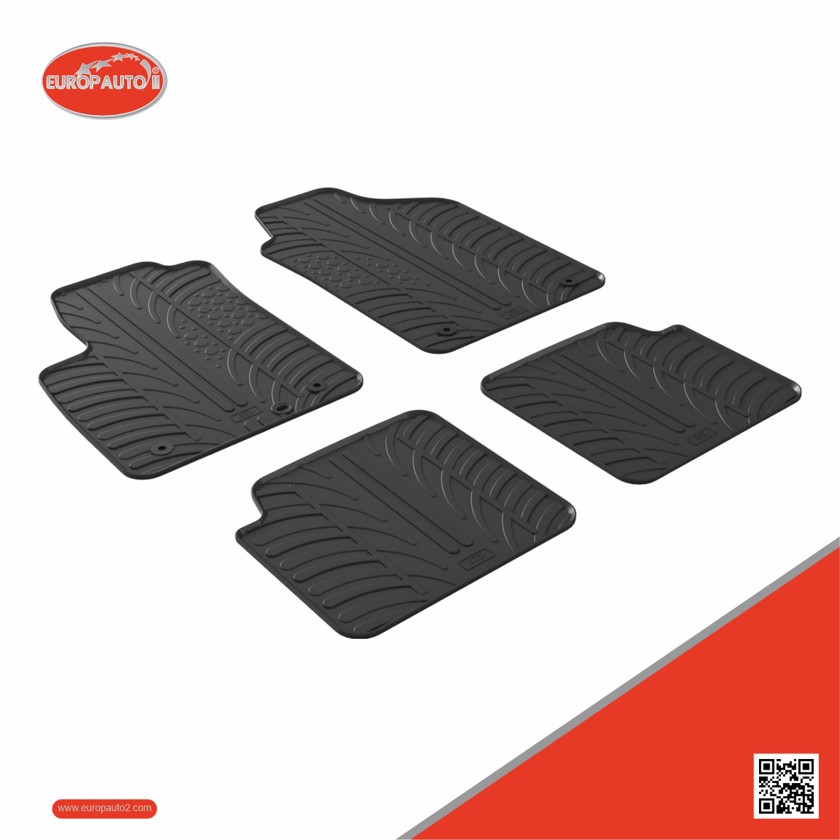 Tapetes de Borracha Fiat 500 2013->