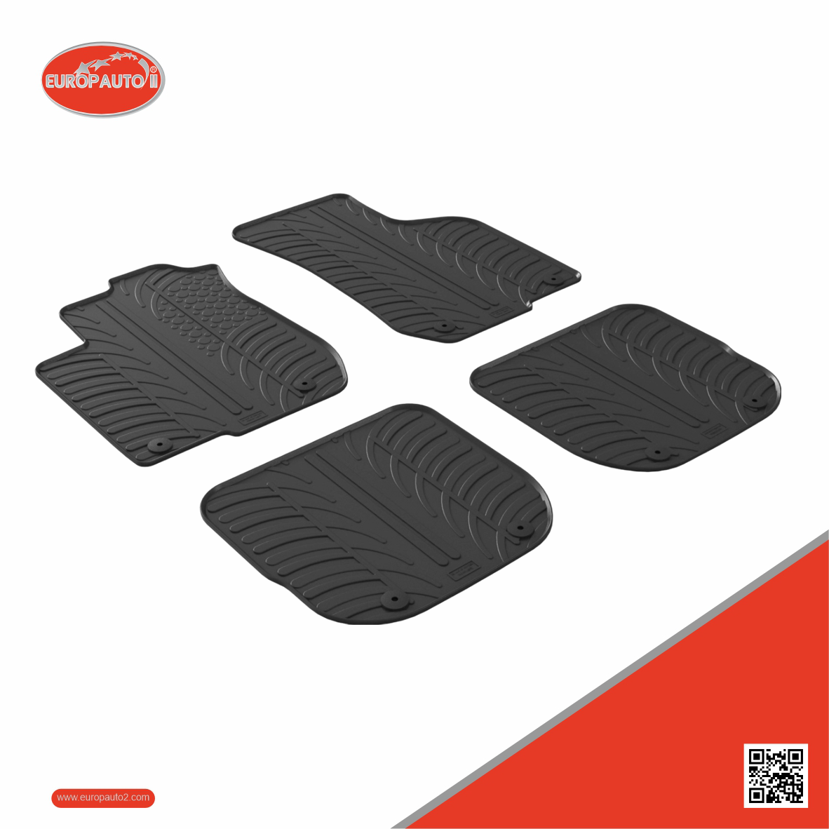 Tapetes de Borracha Audi A3 (Manual) 3 / 5 Portas 1998-2004