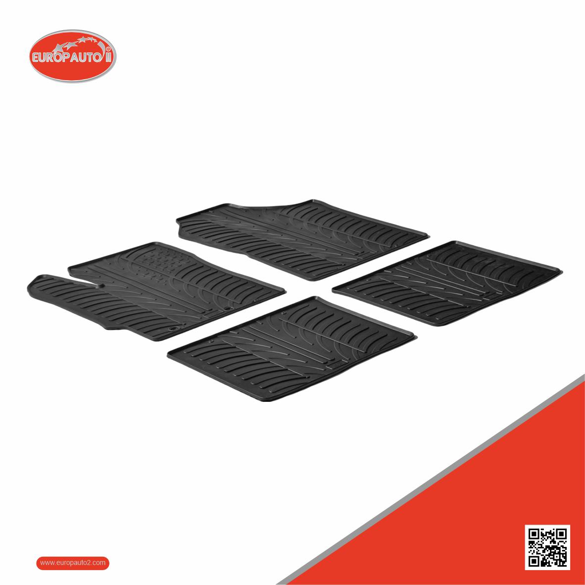 Tapetes de Borracha Toyota Yaris 5 Portas 2011-2020