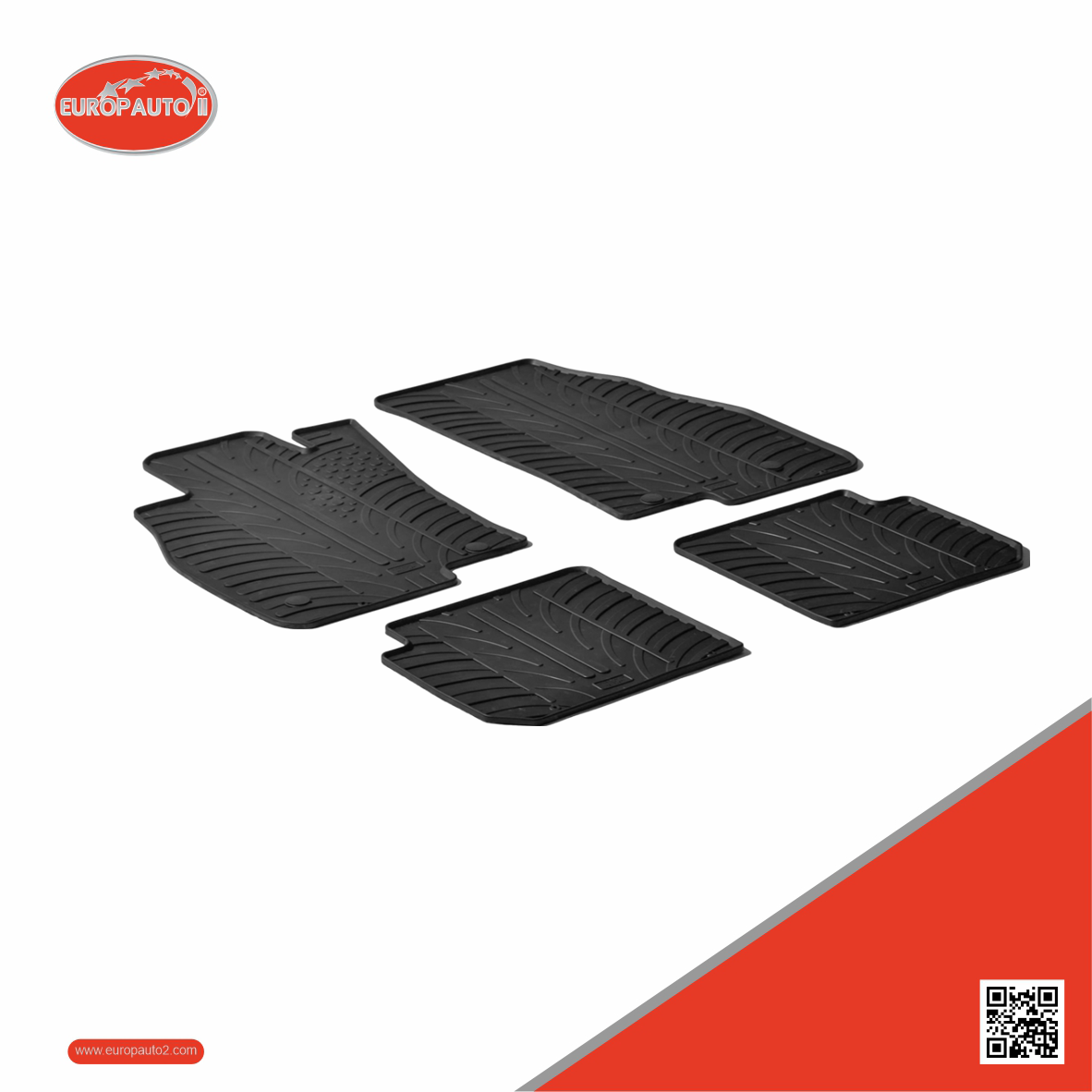 Tapetes de Borracha Alfa Romeo Mito 3 Portas 2008->