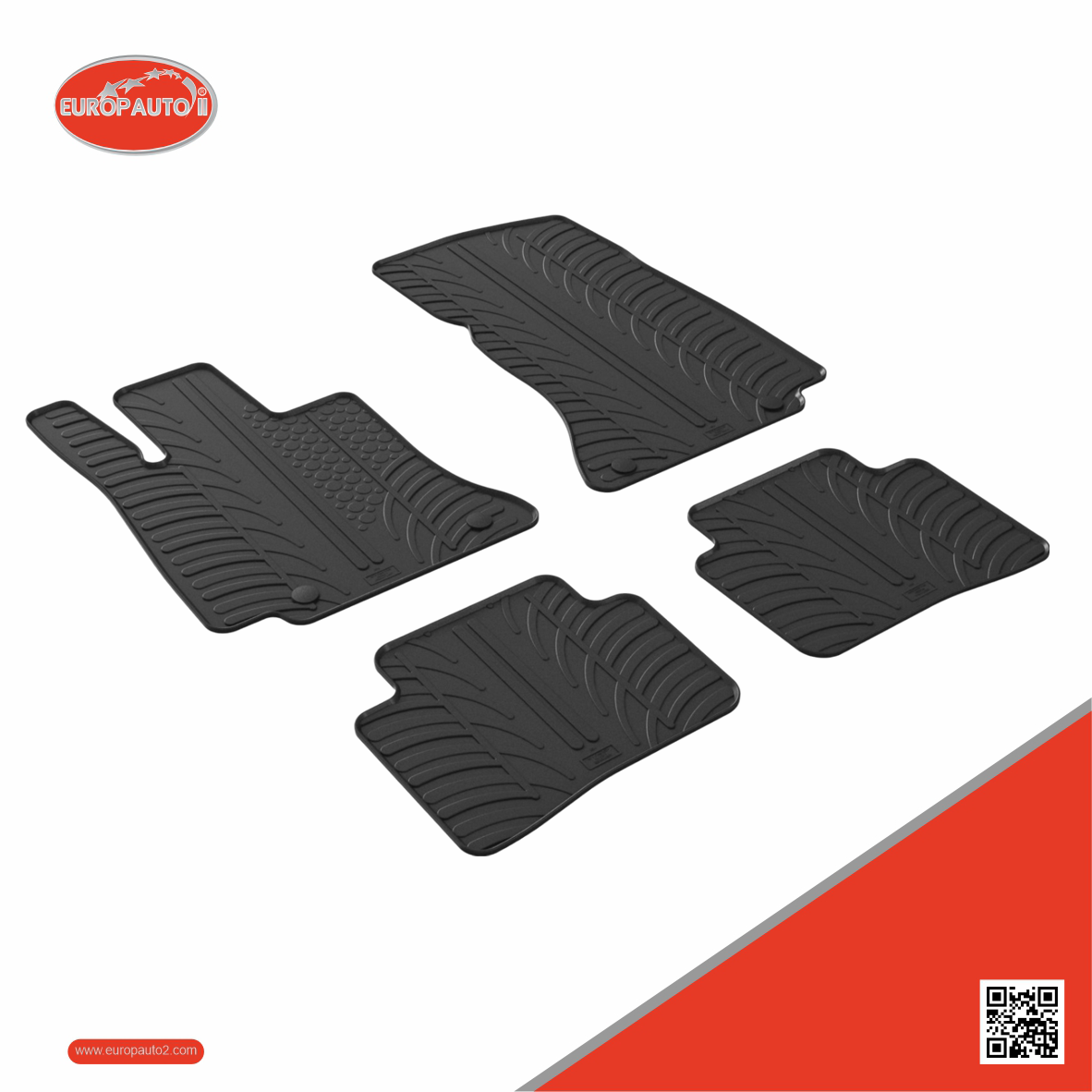 Tapetes de Borracha Mercedes Class C W206 (Manual e Automático) 2021->