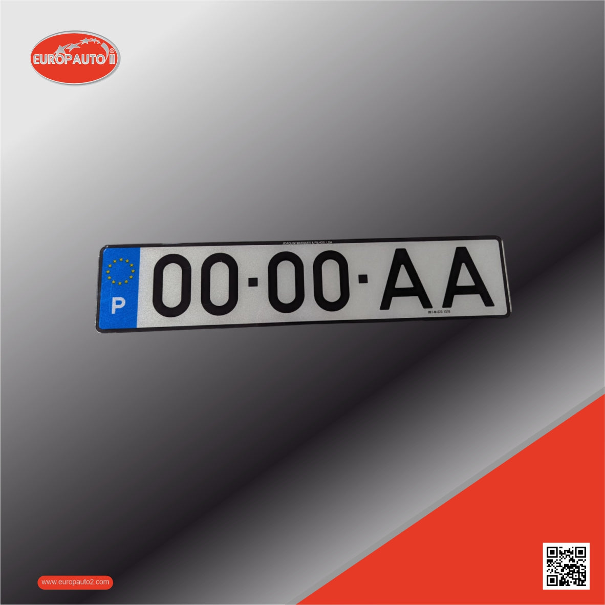 Matrícula de Automóvel Acrílica (1991 - 1997)