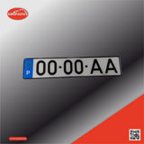 Matrícula de Automóvel Acrílica (1991 - 1997)