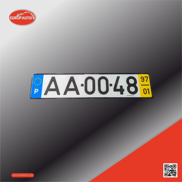 Matrícula de Automóvel Alumínio (1998 - 2020)