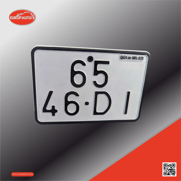 Matrícula de Motociclo Alumínio (170x110mm)
